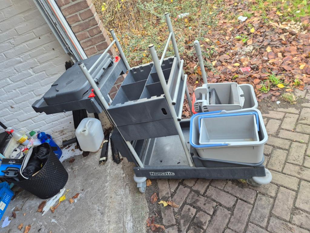 Professionele Numatic Schoonmaakwagen met toebehoren, Ophalen of Verzenden