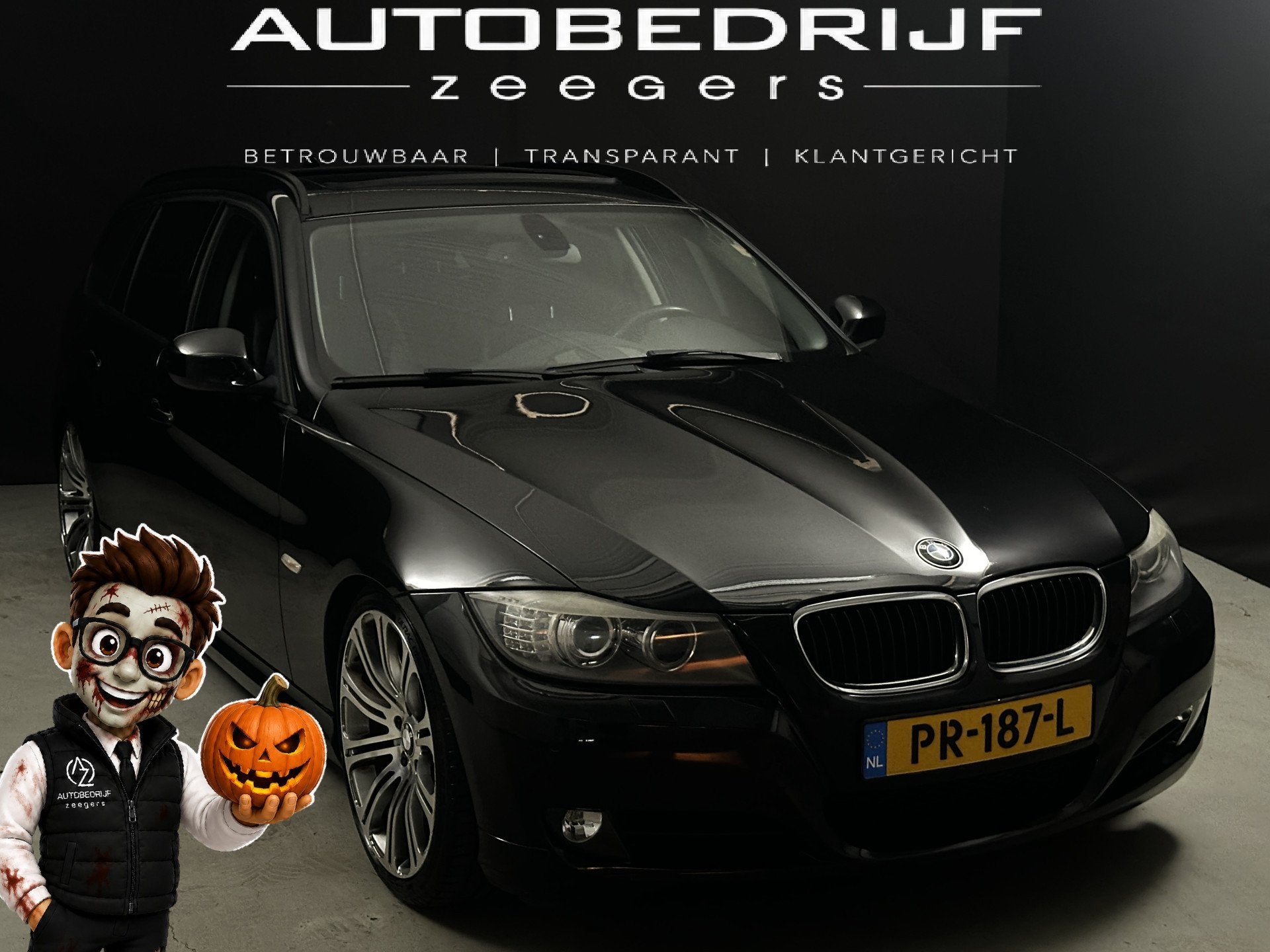 BMW 3 Serie Touring 318i High Executive *Well-Kept*AC*Navi*, Auto's, Euro 5, Achterwielaandrijving, Zwart, Handgeschakeld