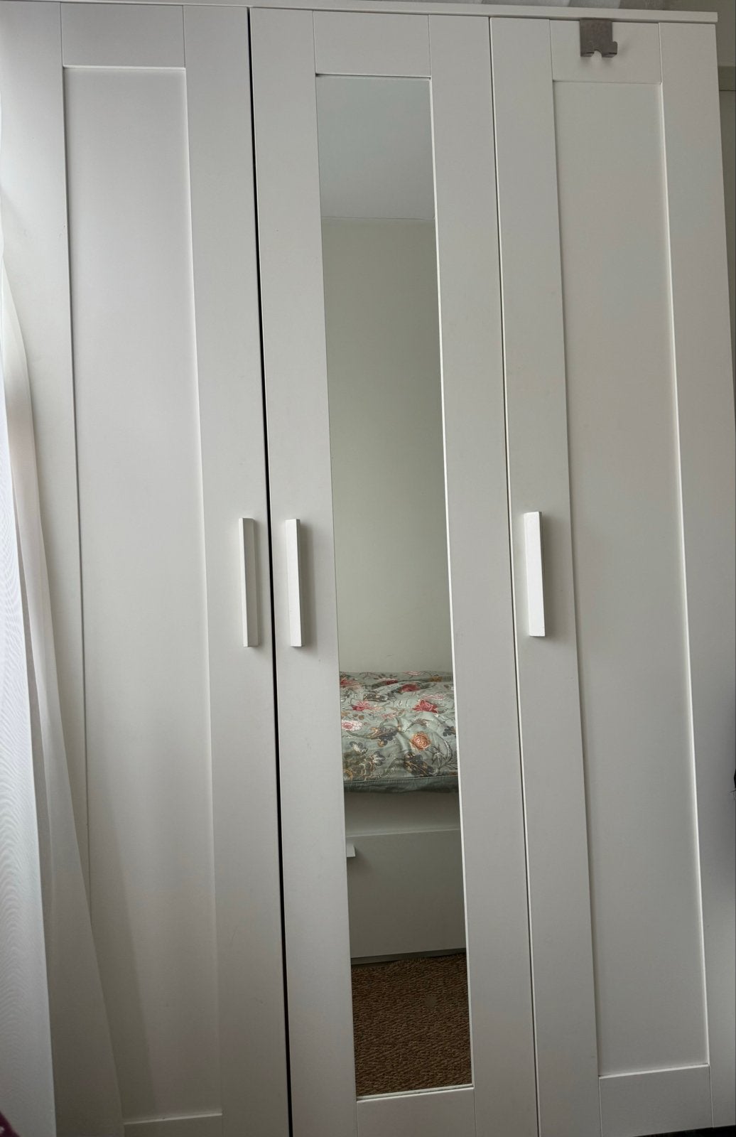 Ikea Brimnes kledingkast met 3 deuren - z.g.a.n., Ophalen, 100 tot 150 cm, Zo goed als nieuw, 150 tot 200 cm