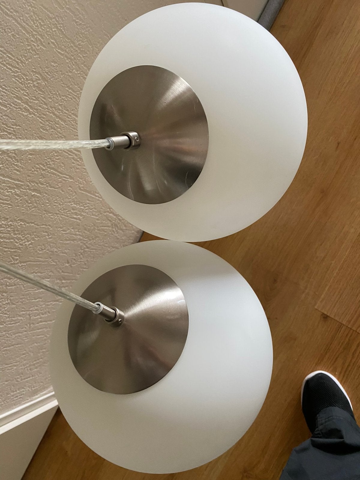 Leuke hanglampen, glazen bollen, Ophalen, Zo goed als nieuw, Glas