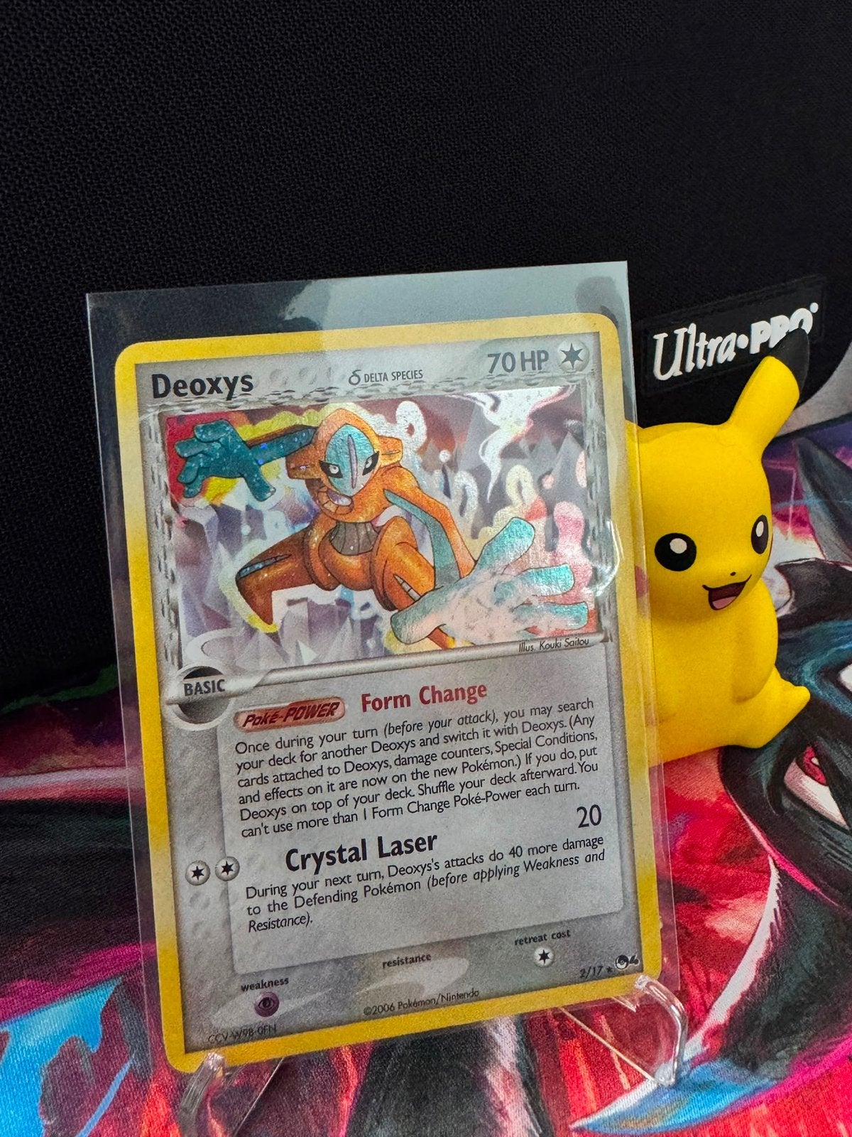 Deoxys 2/17 Delta Species Holo Pokémon Kaart (2006), Ophalen of Verzenden, Zo goed als nieuw, Losse kaart, Foil