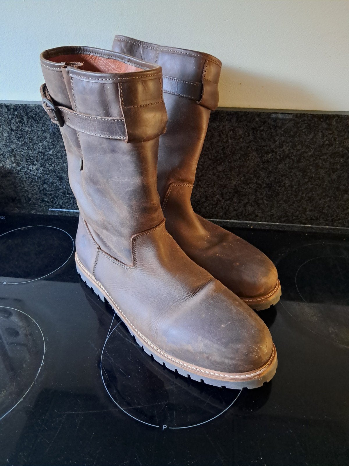 Bruine leren Travelin boots, maat 46, Ophalen, Bruin, Boots, Travelin