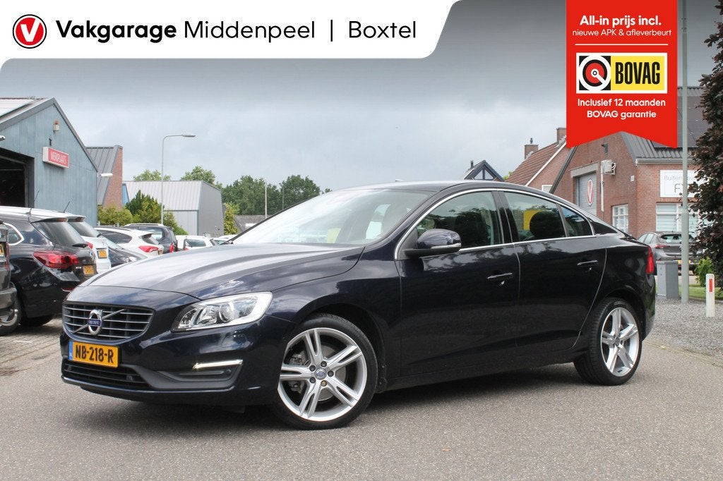 Volvo S60 1.5 T2 Momentum | Trekhaak | Standkachel | CC, Auto's, 12 maanden, 4 cilinders, Blauw, S60