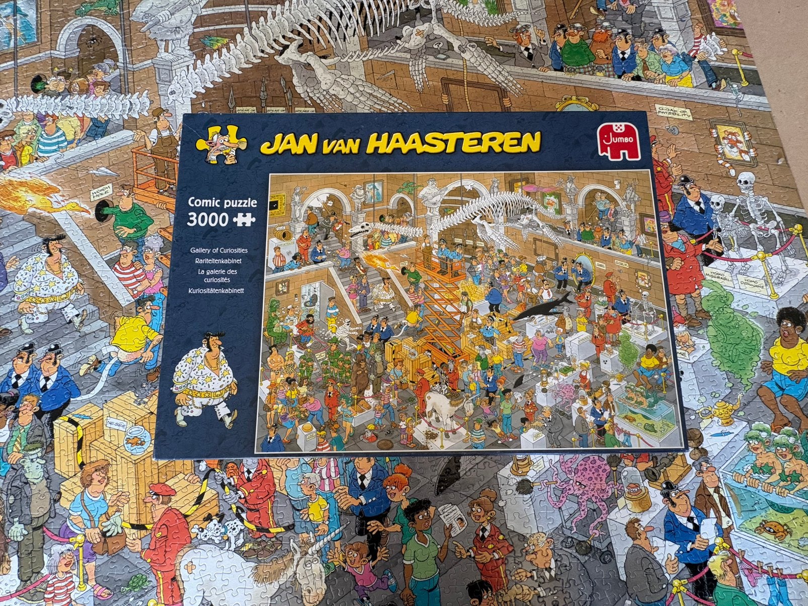 Jan van Haasteren Rariteitenkabinet 3000 stukjes compleet, Ophalen, Meer dan 1500 stukjes, Zo goed als nieuw