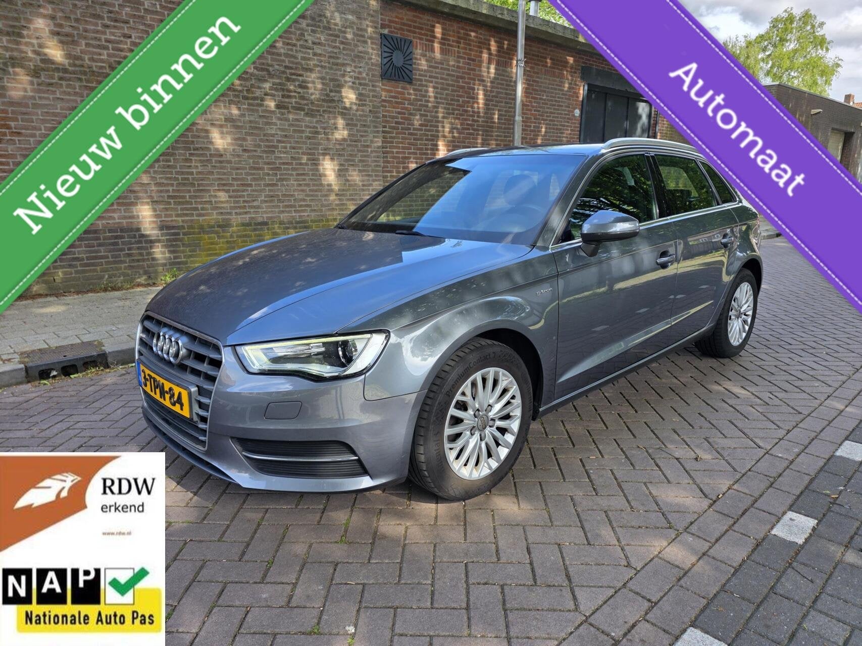 Audi A3 Sportback 1.4 TFSI G-Tron 2013 130(NAP) Attraction P, Auto's, Dealer onderhouden, Automatische klimaatregeling, Gebruikt