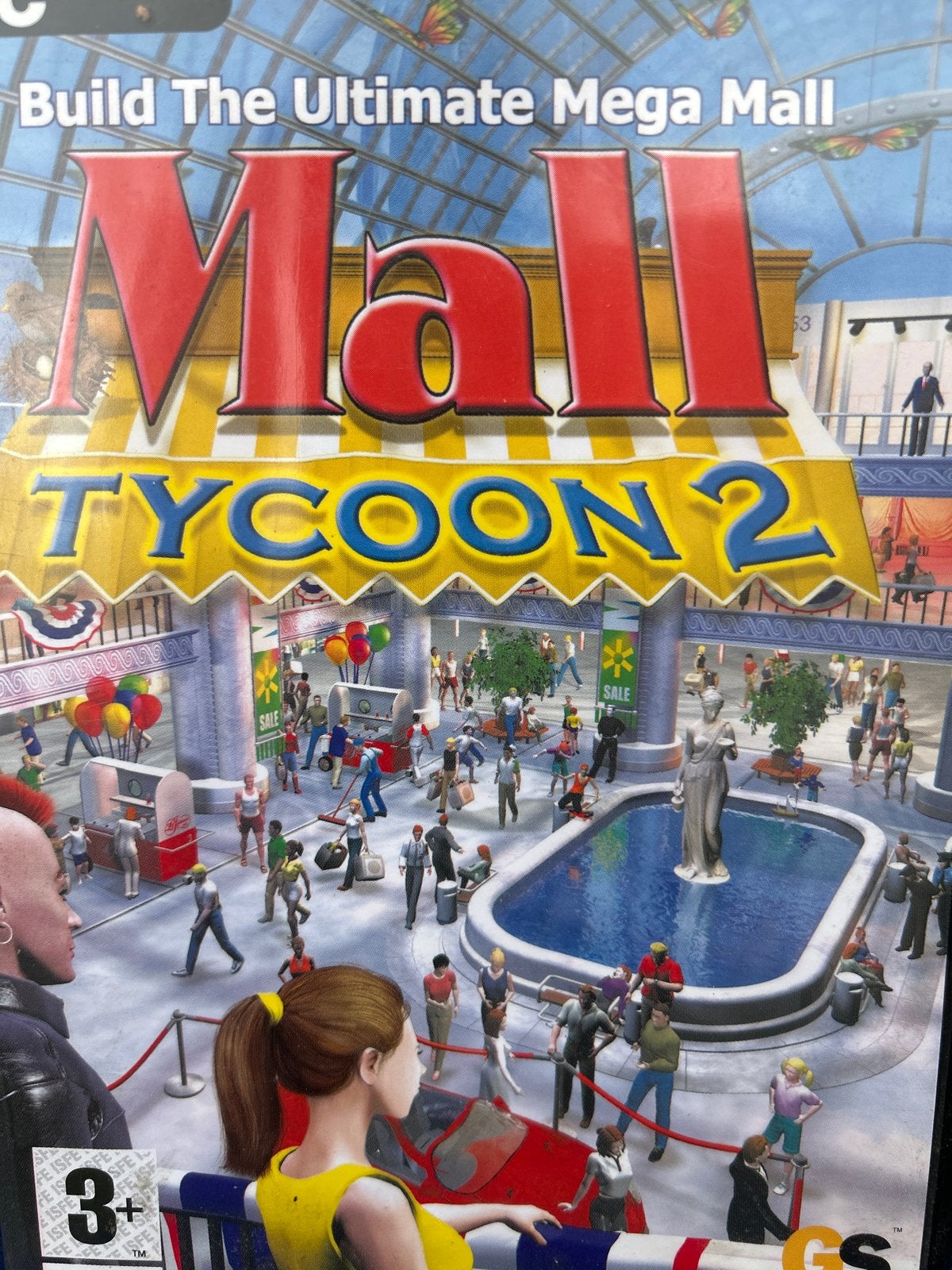Mall Tycoon 2 PC CD-ROM - Bouw je eigen megawinkelcentrum!, Ophalen, Gebruikt, 1 speler, Vanaf 3 jaar