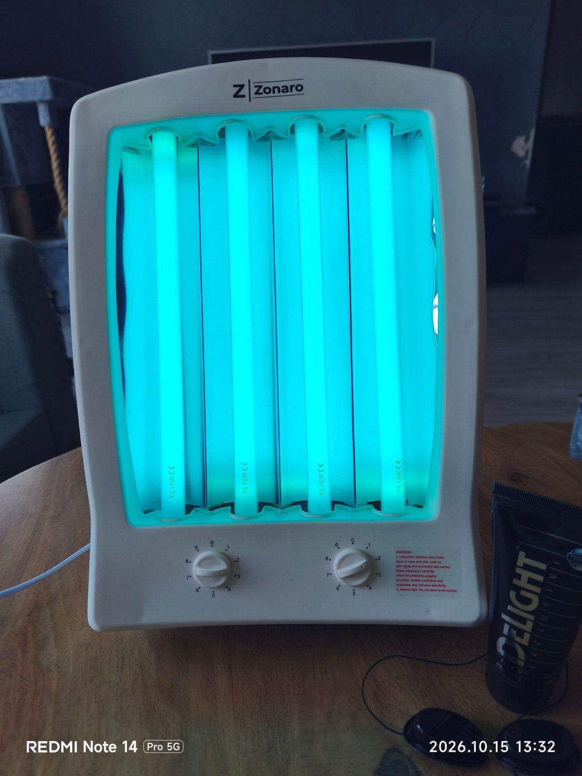 Gezichtsbruiner 1x gebruikt, Ophalen, Nieuw, Gezichtsbruiner, Minder dan 10 lampen