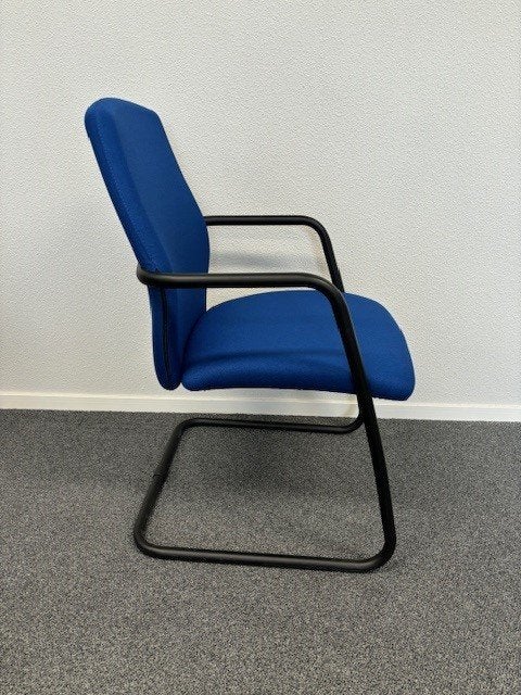 Vergaderstoelen Uni Sitland blauw (jong gebruikt!) circa 22x, Niet ingevuld, Gebruikt, Blauw, Niet ingevuld