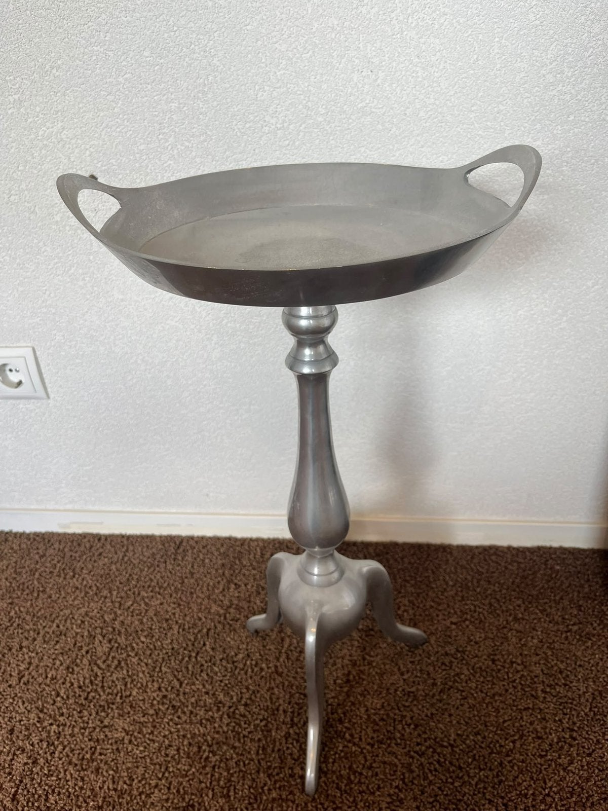 Bijzettafel zilver, Ophalen, Gebruikt