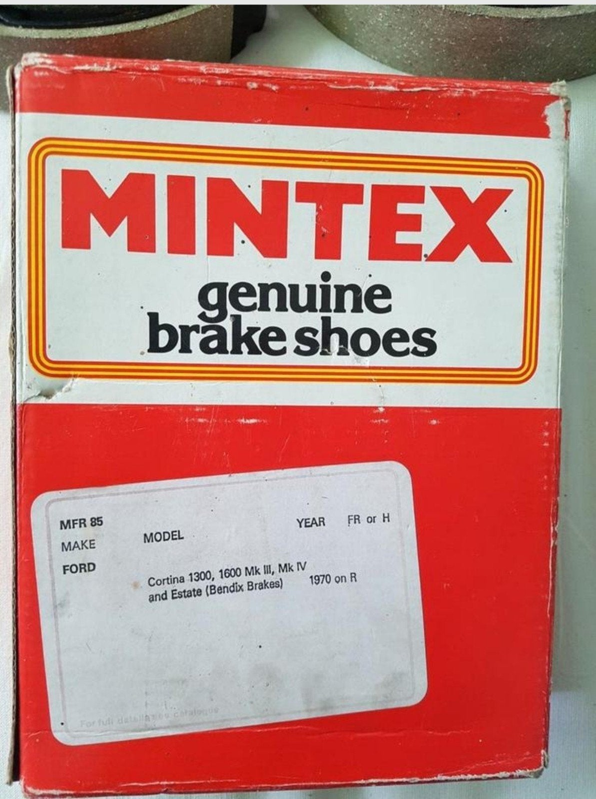 Mintex MFR 85 Remschoenen Achter – Ford Taunus & Cortina, Auto-onderdelen, Ophalen of Verzenden, Nieuw, Ford