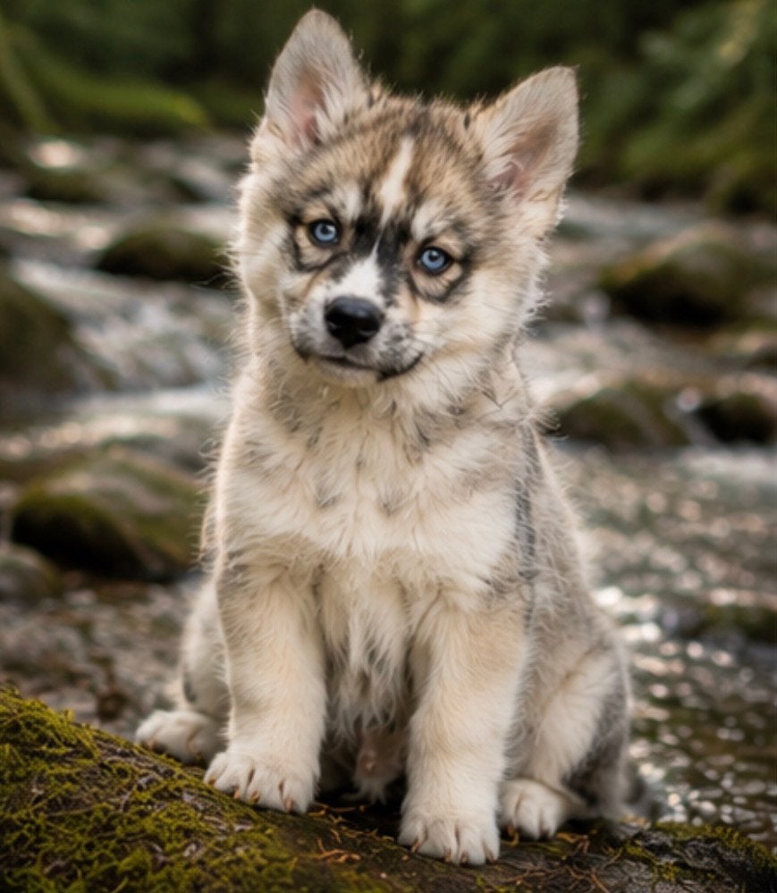 Lief en gezond Pomsky F4 puppy reutje mini husky pup, Dieren en Toebehoren, Honden | Poolhonden, Keeshonden en Oertypen, Parvo
