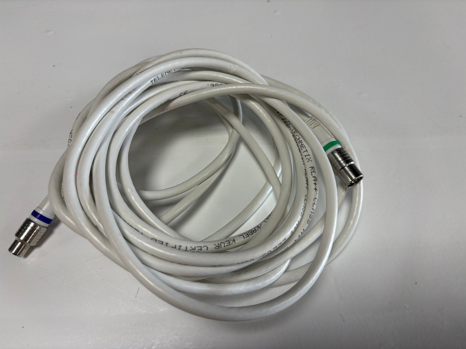 Telenet Coaxiale Kabel - Wit - Klasse A+++, Ophalen of Verzenden, Gebruikt, 10 meter of meer, Coaxiale kabel