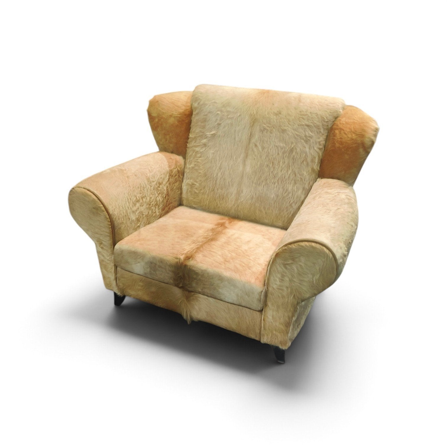 Unieke koeienhuid fauteuil - handgemaakt in Nederland, Huis en Inrichting, Ophalen of Verzenden, Nieuw