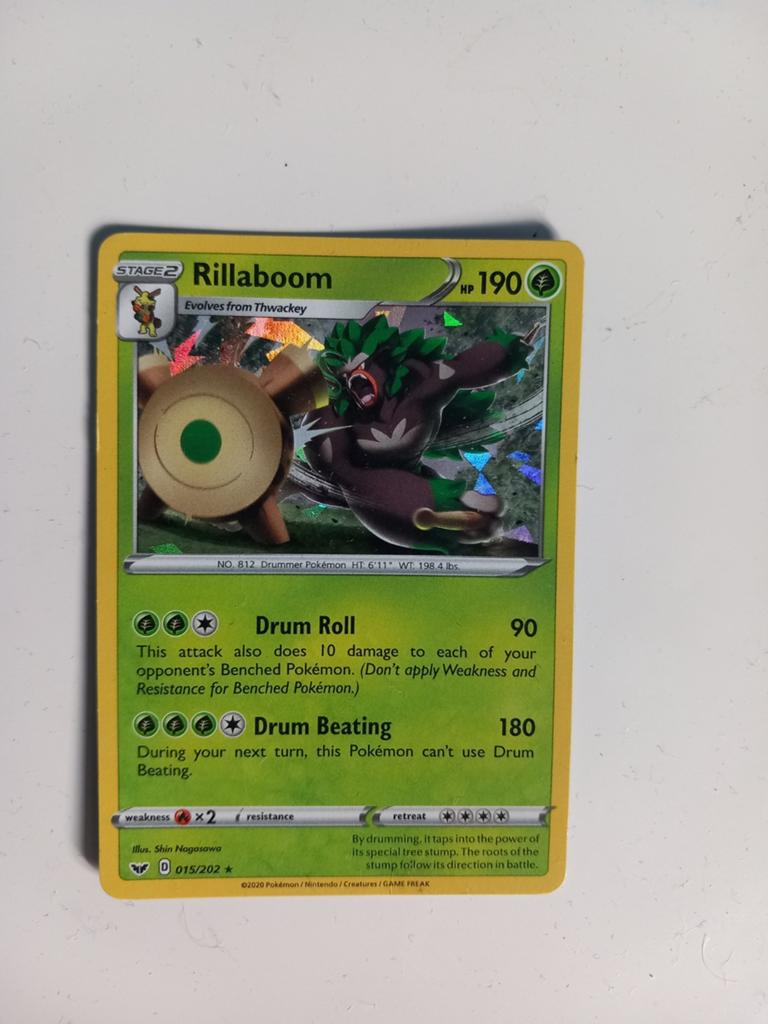 Pokemon kaart, Rillaboom, Ophalen of Verzenden, Zo goed als nieuw