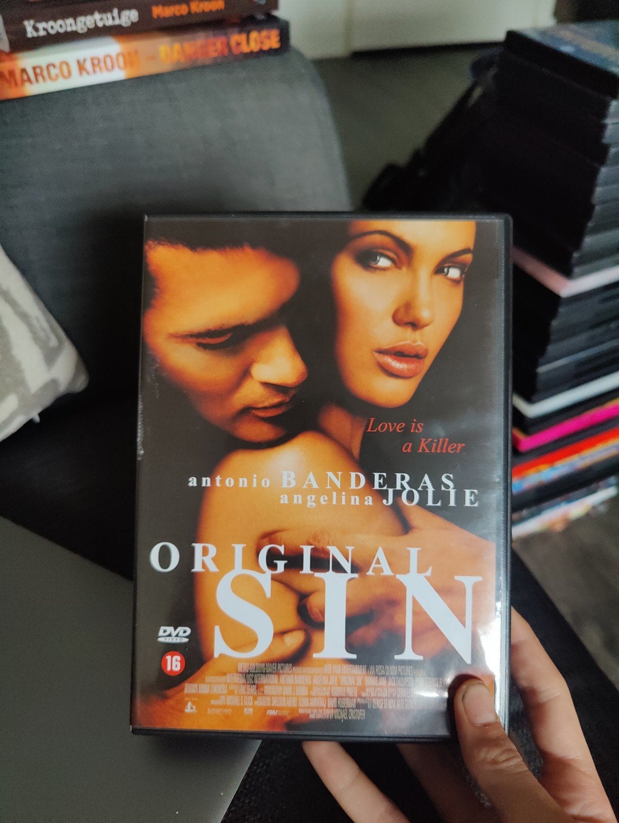 Original Sin DVD met Antonio Banderas en Angelina Jolie, Psychologische thriller, Vanaf 16 jaar, Nederlands, Ophalen of Verzenden