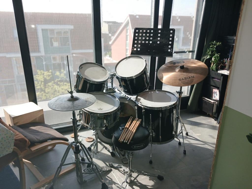 Pearl export drumset, Ophalen, Gebruikt, Pearl
