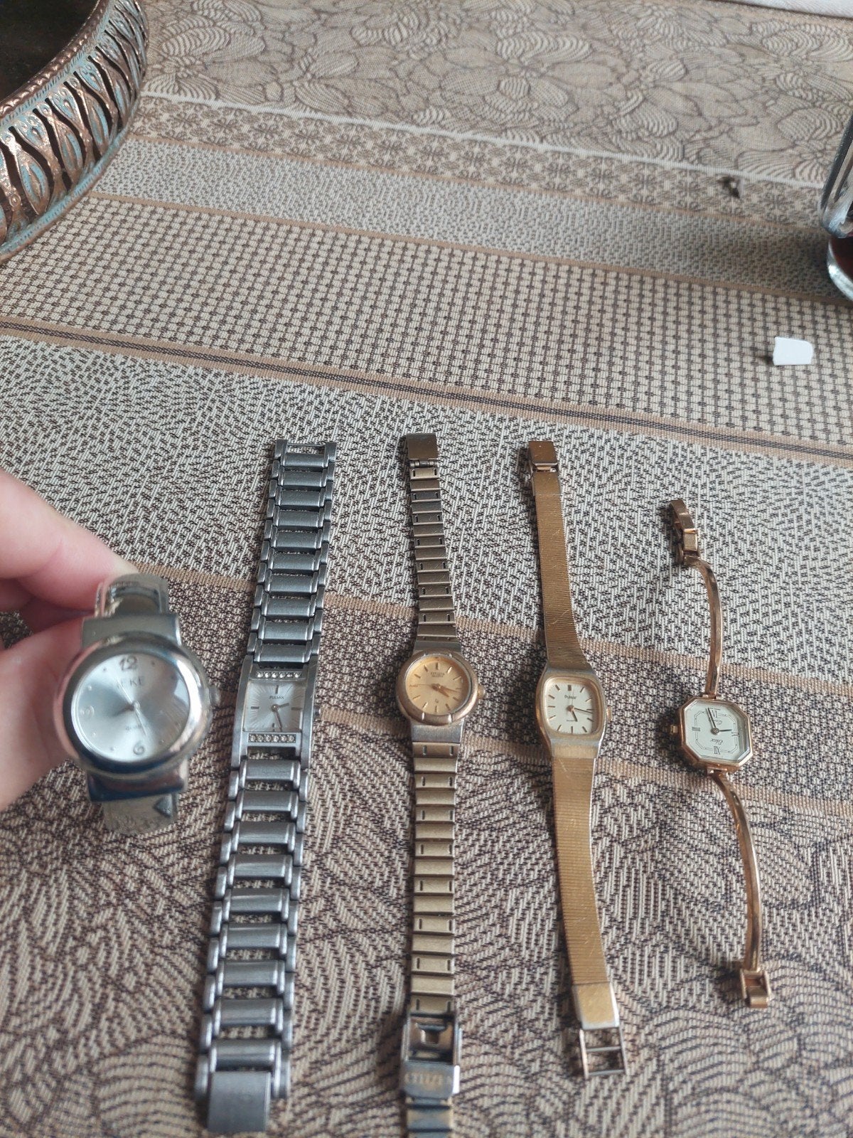 Te koop 5x dameshorloge, Overige merken, Staal, Gebruikt, Polshorloge