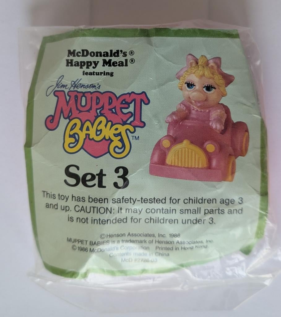 Muppet Babies Miss Piggy McDonald's 1987, Ophalen of Verzenden, Nieuw