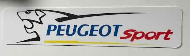 PEUGEOT sport     kentekenplaat - reclamebord, Ophalen of Verzenden, Gebruikt, Auto's