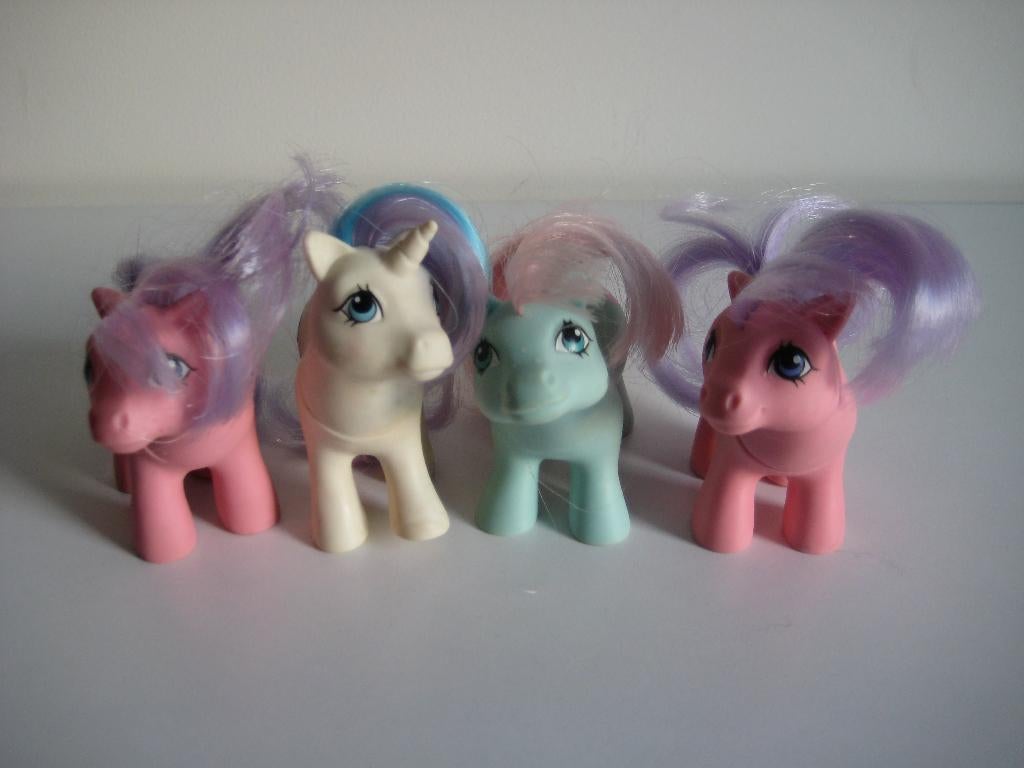 My Little Pony 4 kleine paardjes vintage, Kinderen en Baby's, Speelgoed | My Little Pony, Ophalen of Verzenden, Gebruikt