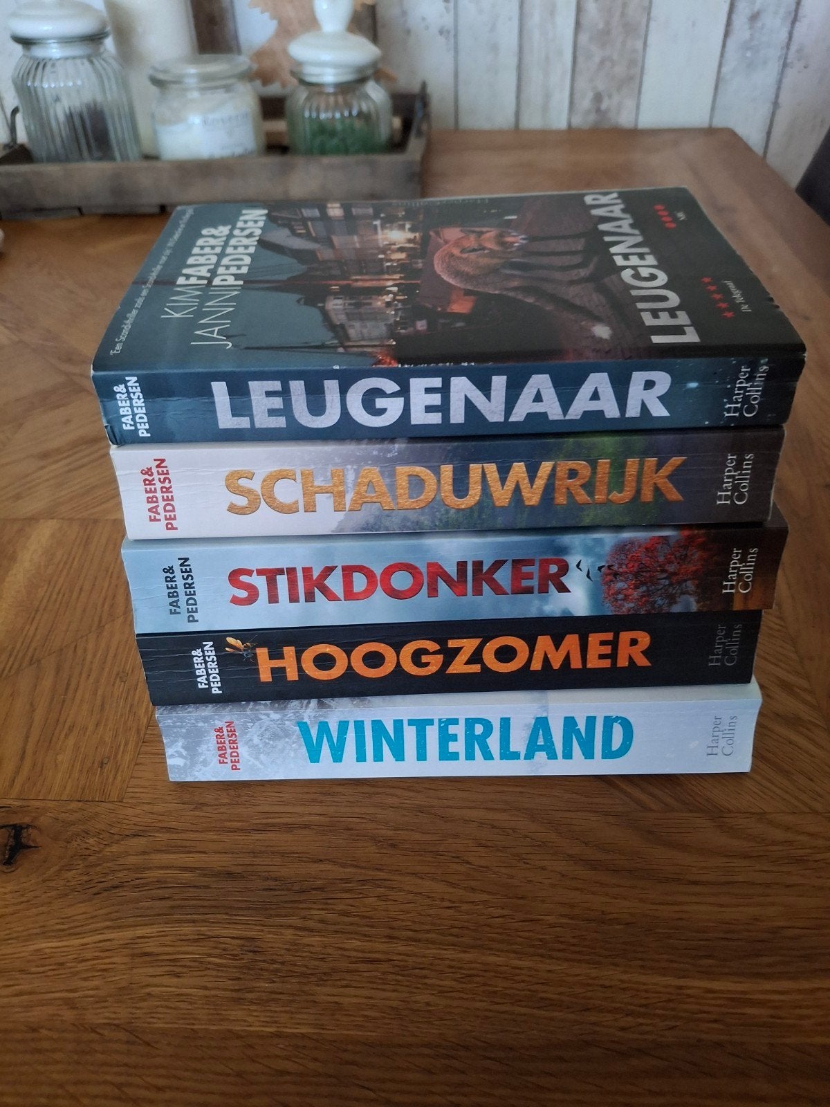 Serie 5 Scandinavische misdaad boeken Faber & Pedersen, Ophalen of Verzenden