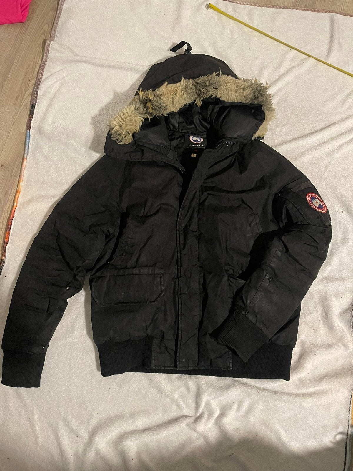 Canada goose jas, Ophalen of Verzenden, Gedragen, Maat 46 (S) of kleiner, Zwart