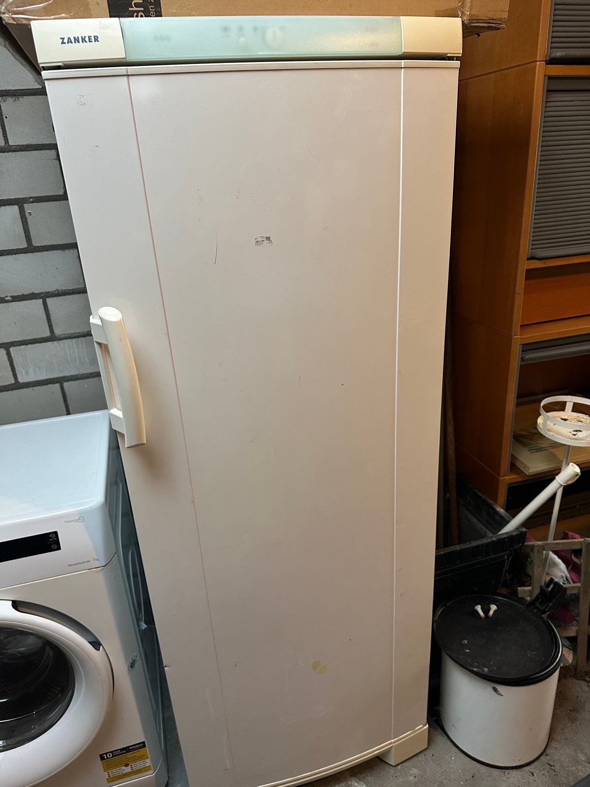 Zanker vrieskast - Gebruikt, maar functioneel, Gebruikt, Minder dan 60 cm, 160 cm of meer, Vrijstaand