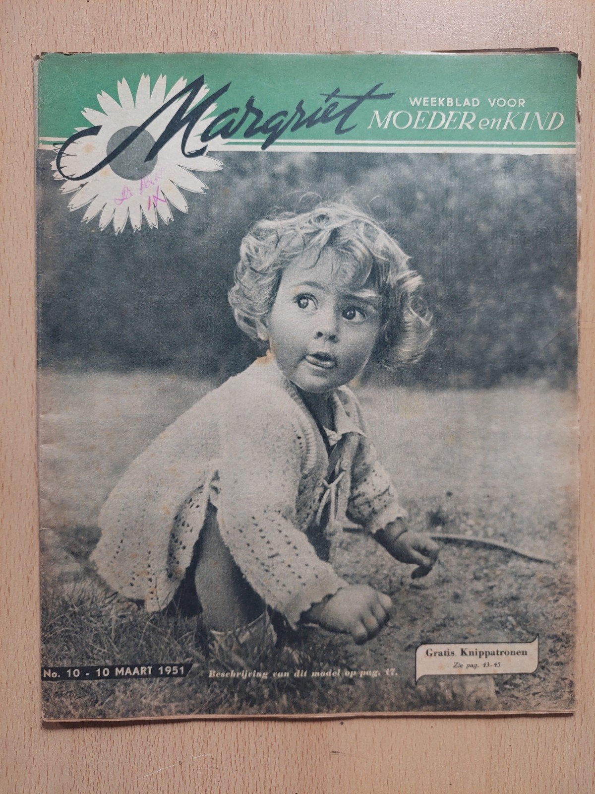 Margriet Weekblad voor Moeder en Kind - 10 Maart 1951, Boeken, Ophalen of Verzenden, Gelezen, Overige typen