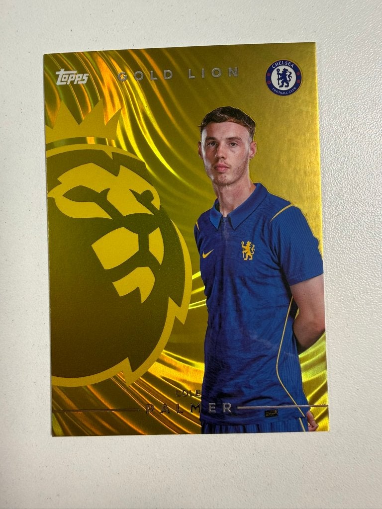 Cole Palmer Gold Lion Topps Premier League 2026-27, Ophalen of Verzenden, Nieuw, Buitenlandse clubs, Poster, Plaatje of Sticker