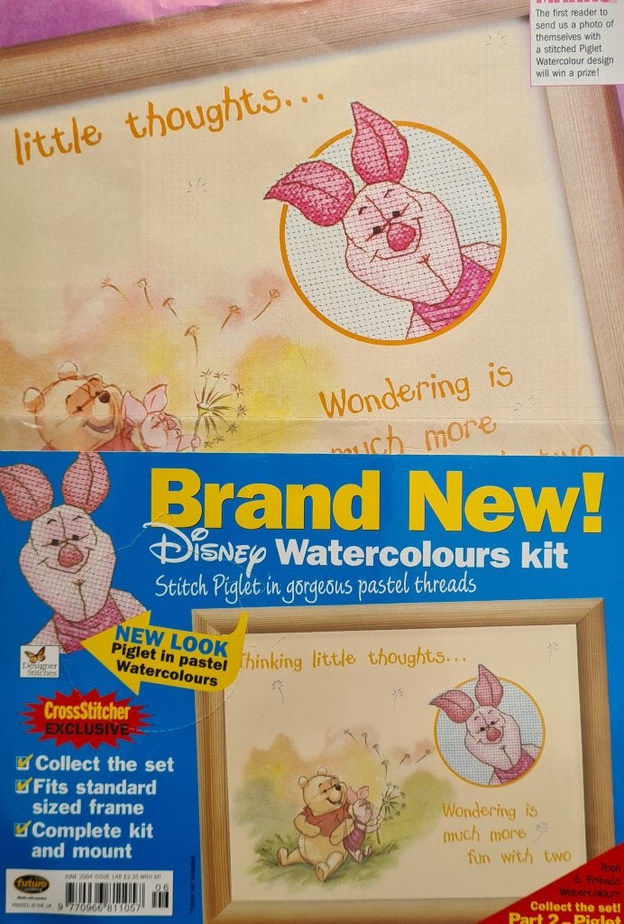 Knorretje van Winnie de Pooh borduurpakketje, Ophalen, Nieuw, Handborduren, Borduurpakket