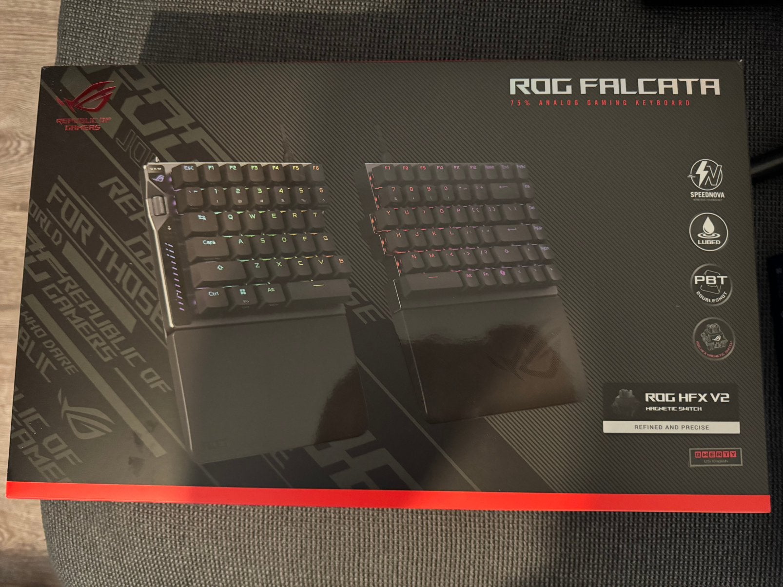 ASUS ROG Falcata 8000Hz Toetsenbord, Ophalen of Verzenden, Zo goed als nieuw, ASUS