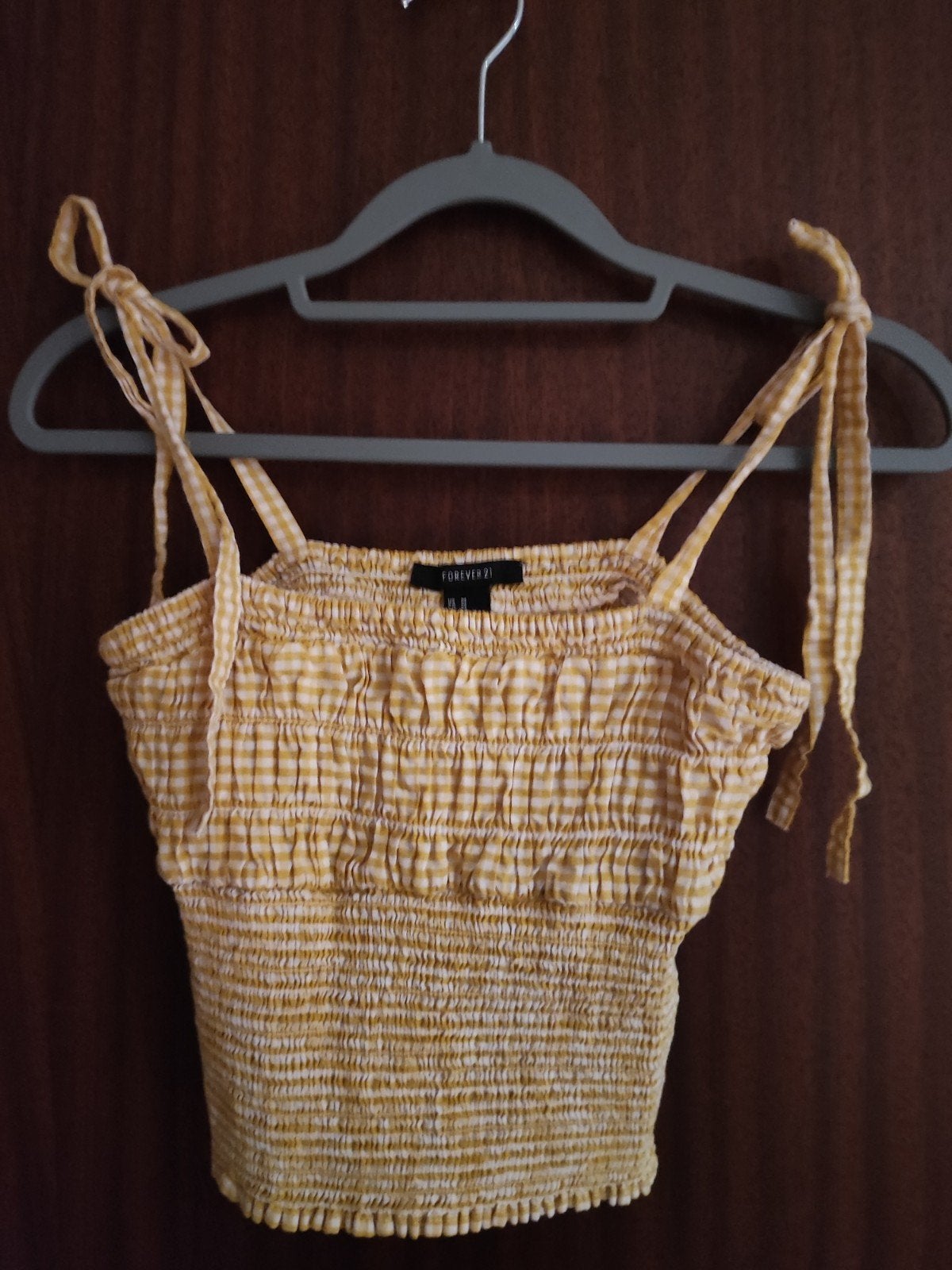 Forever 21 Gele Geruite Top Maat M, Maat 38/40 (M), Geel, Ophalen of Verzenden, Forever 21