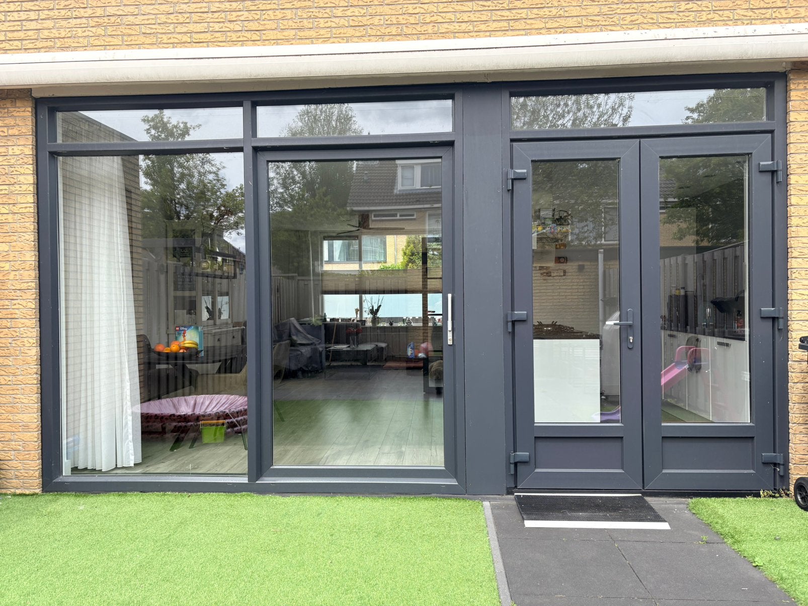Kuntsof kozijn met  Schuifpui en openslaande deuren, Tuin en Terras, Ophalen, Zo goed als nieuw