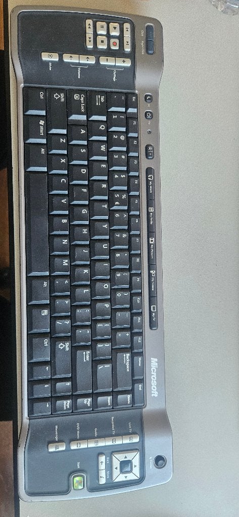 Microsoft Remote Keyboard for Windows XP MC Edition, Gebruikt, Multimediatoetsen, Ophalen of Verzenden, Draadloos