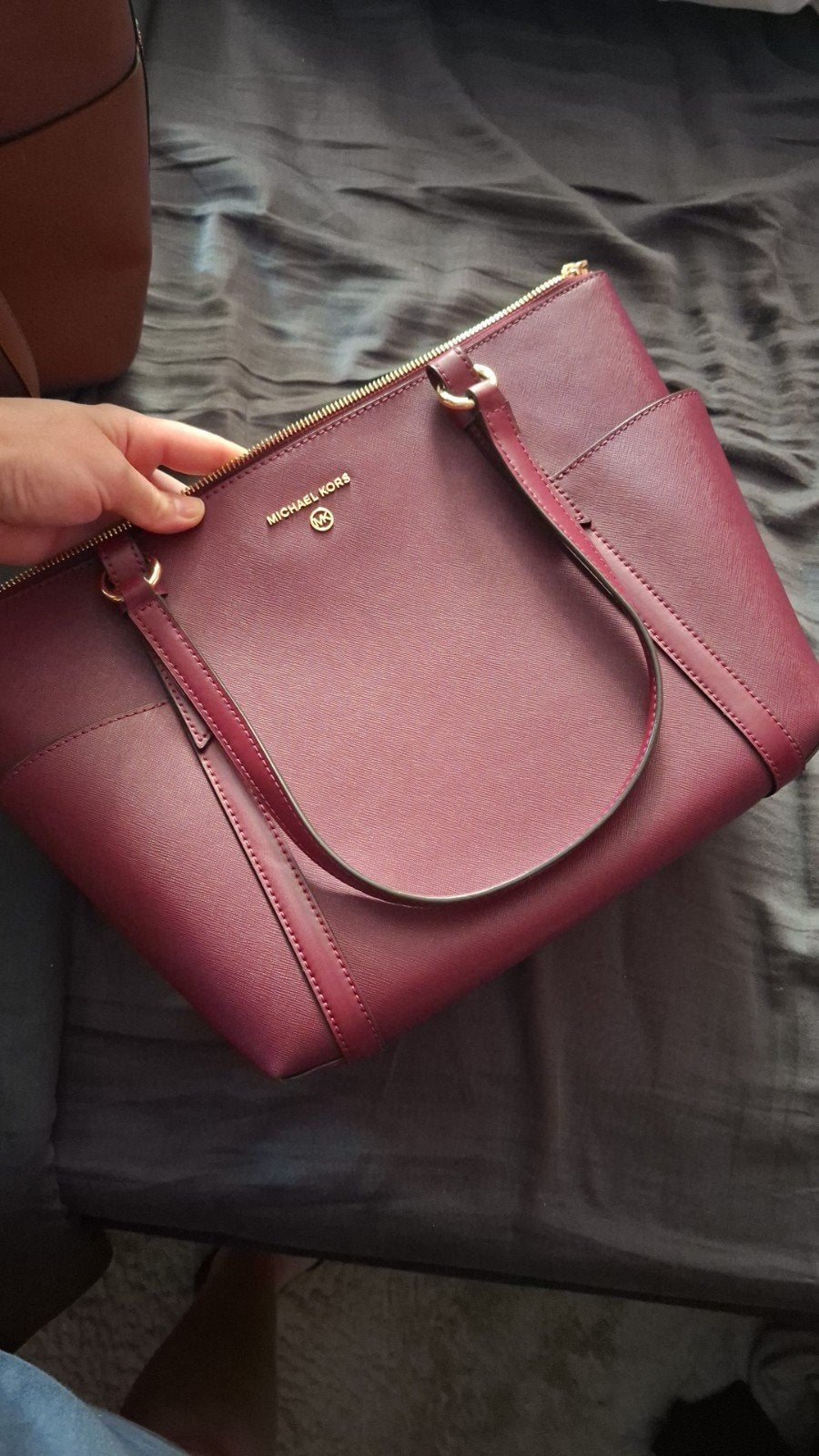 Michael Kors Handtas - Bordeauxrood, Sieraden, Tassen en Uiterlijk, Tassen | Damestassen, Ophalen of Verzenden, Zo goed als nieuw