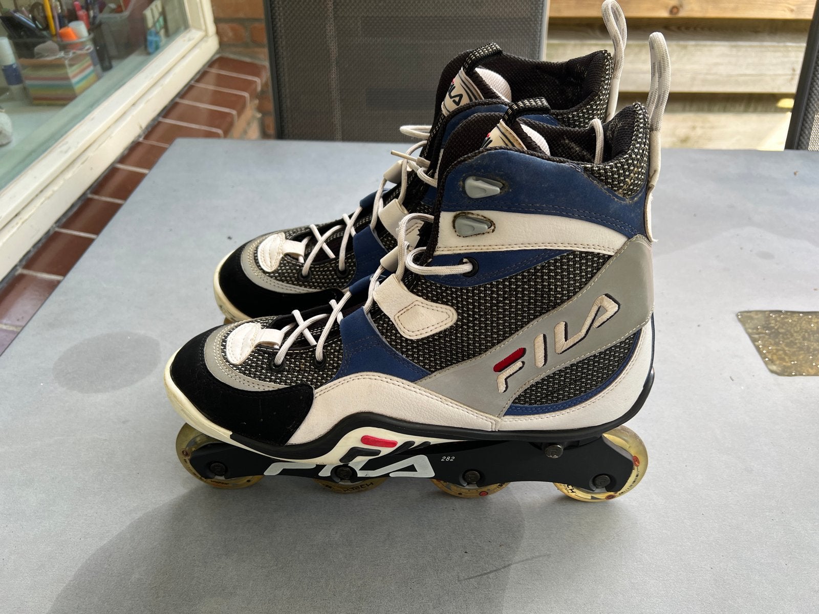 Fila Inline Skates (maat 46.5) met Bauer bescherming, Sport en Fitness, Skeelers, Gebruikt, Heren, Inline skates 4 wielen, Ophalen
