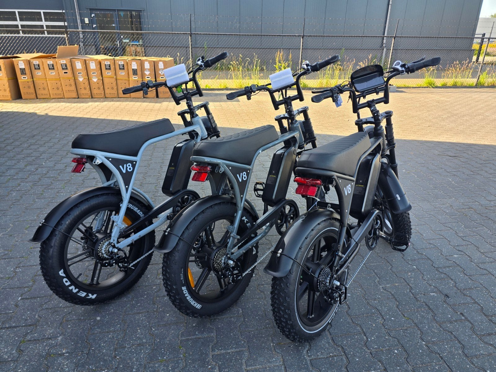 Fatbike V8 Pro 3 kleur Zwart Muisgrijs & Nardo + accu garant, Overige merken, -, -, Nieuw