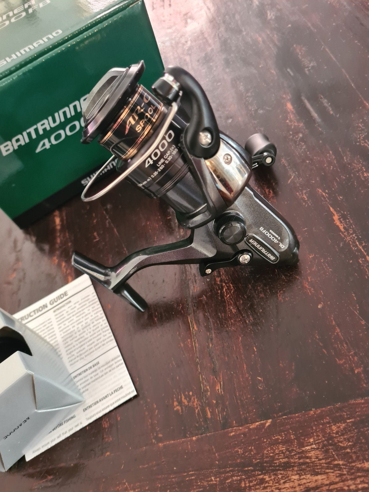 Shimano baitrunner DL 4000FB. Nieuw., Watersport en Boten, Nieuw, Ophalen of Verzenden, DL 4000 FB, Molen