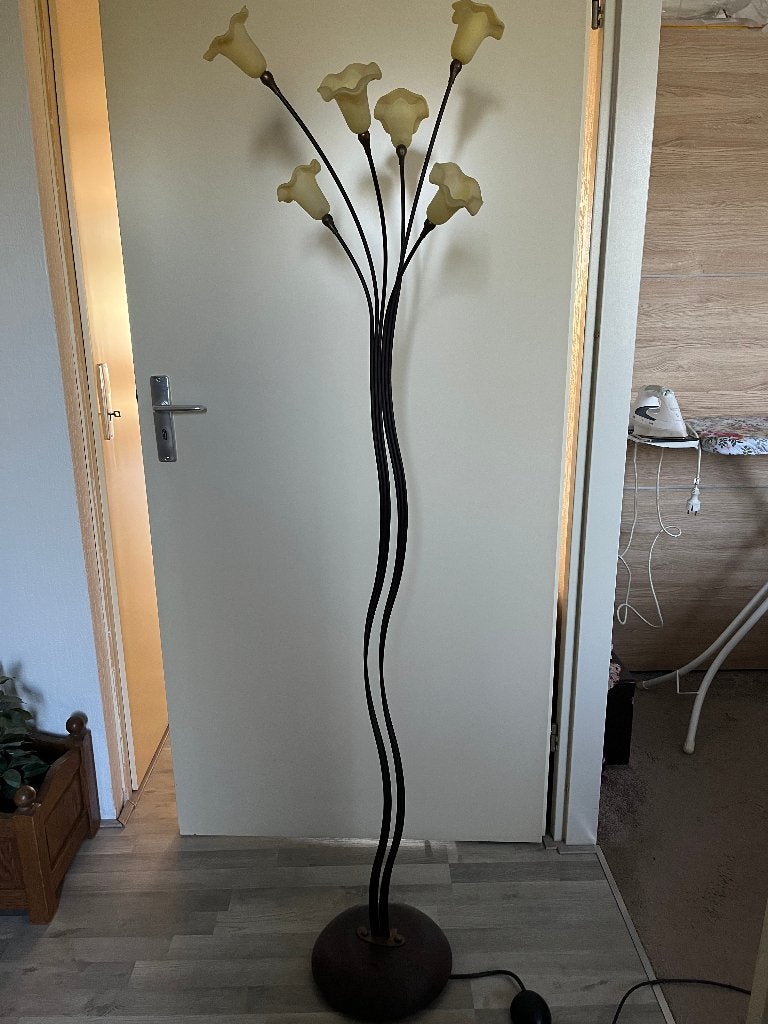 staande lamp, Huis en Inrichting, Ophalen, Klassiek, Zo goed als nieuw, Glas