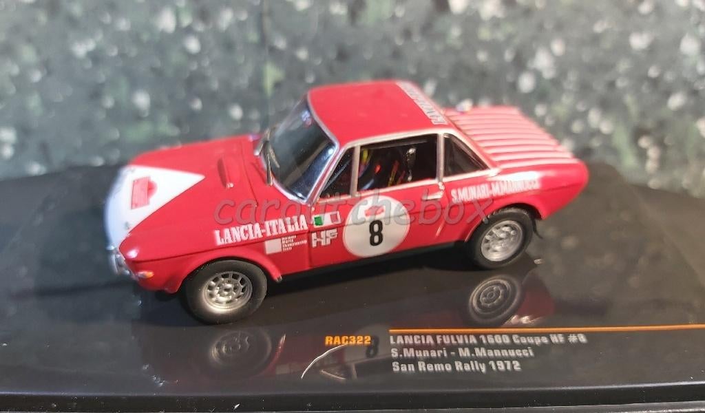 Lancia Fulvia 1600 coupe HF #8 1:43 Ixo V512, Verzenden, Nieuw, Auto, Overige merken