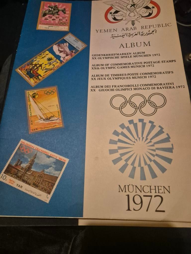 Postzegels Olympische Spelen München 1972 - Jemen, Postzegels en Munten, Postzegels | Volle albums en Verzamelingen, Ophalen of Verzenden