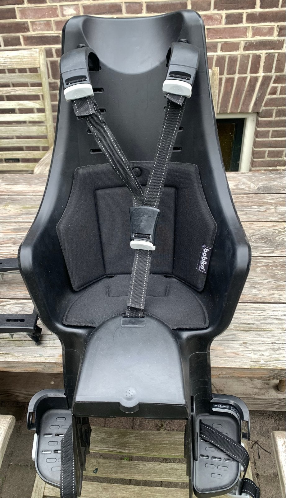 Bobike Achterzitje - Veilig en Comfortabel, Urban zwart, Achterzitje, Ophalen of Verzenden, 9 t/m 36 kg, Gebruikt