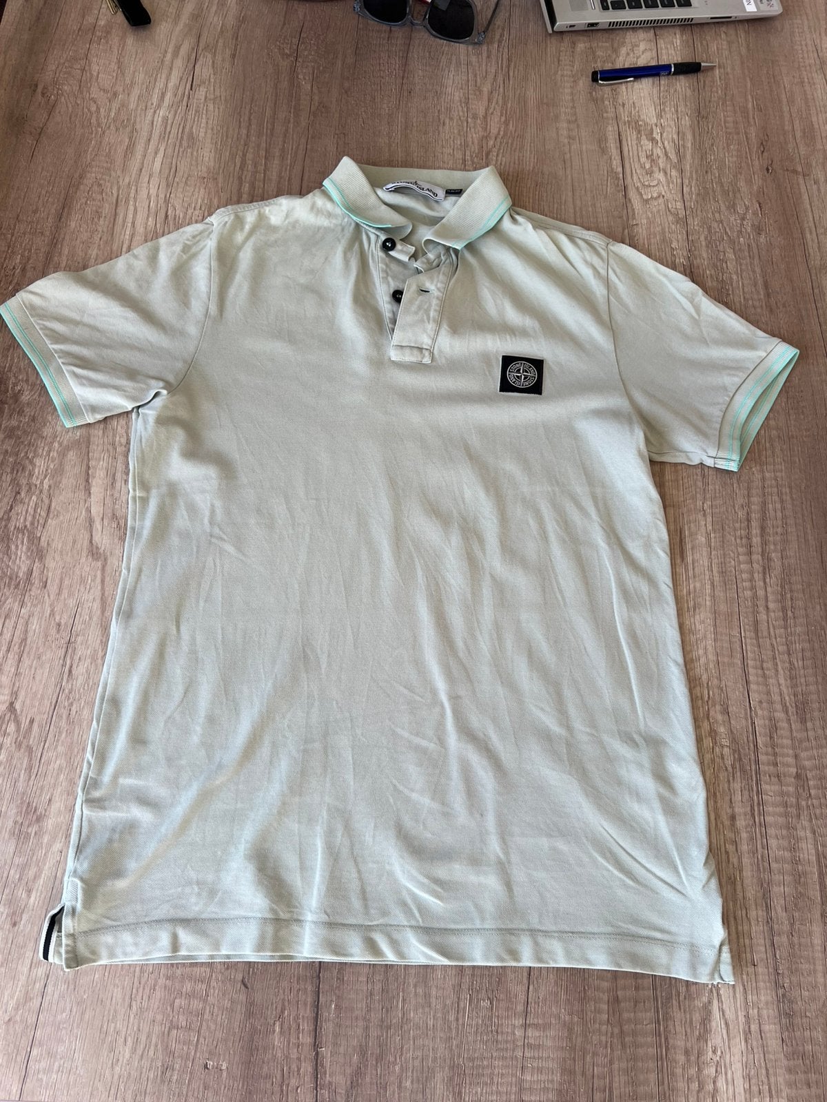 Stone island polo, Ophalen of Verzenden, Zo goed als nieuw, Maat 48/50 (M), Groen