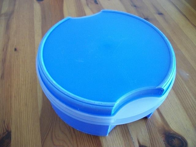 Tupperware Koektrommel ( de randen zien er gebruikt uit ), Ophalen of Verzenden, Gebruikt, Overige typen