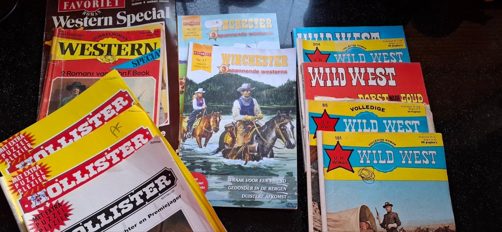 Cowboy boekjes,waaronder western ,hollister .colt 45, Meerdere stripboeken, Ophalen of Verzenden, Gelezen