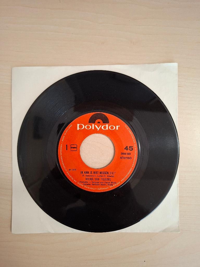 Wilma van Tilburg - Ik kan je niet missen, Ophalen of Verzenden, Gebruikt, 7 inch, Levenslied of Smartlap