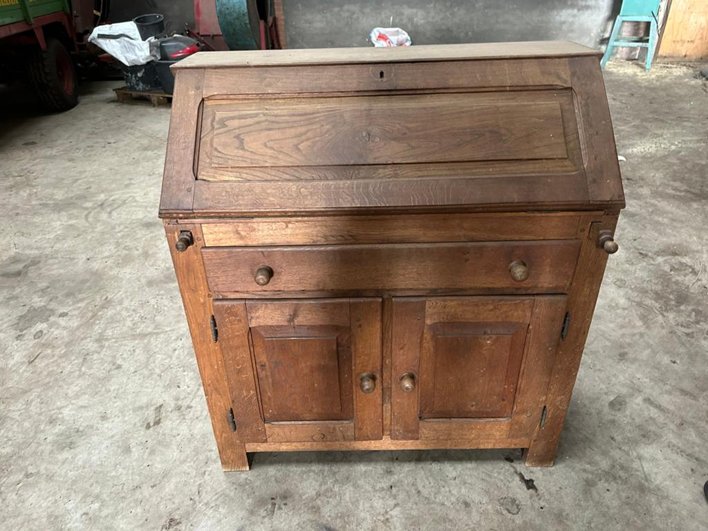 Houten kastje, Ophalen