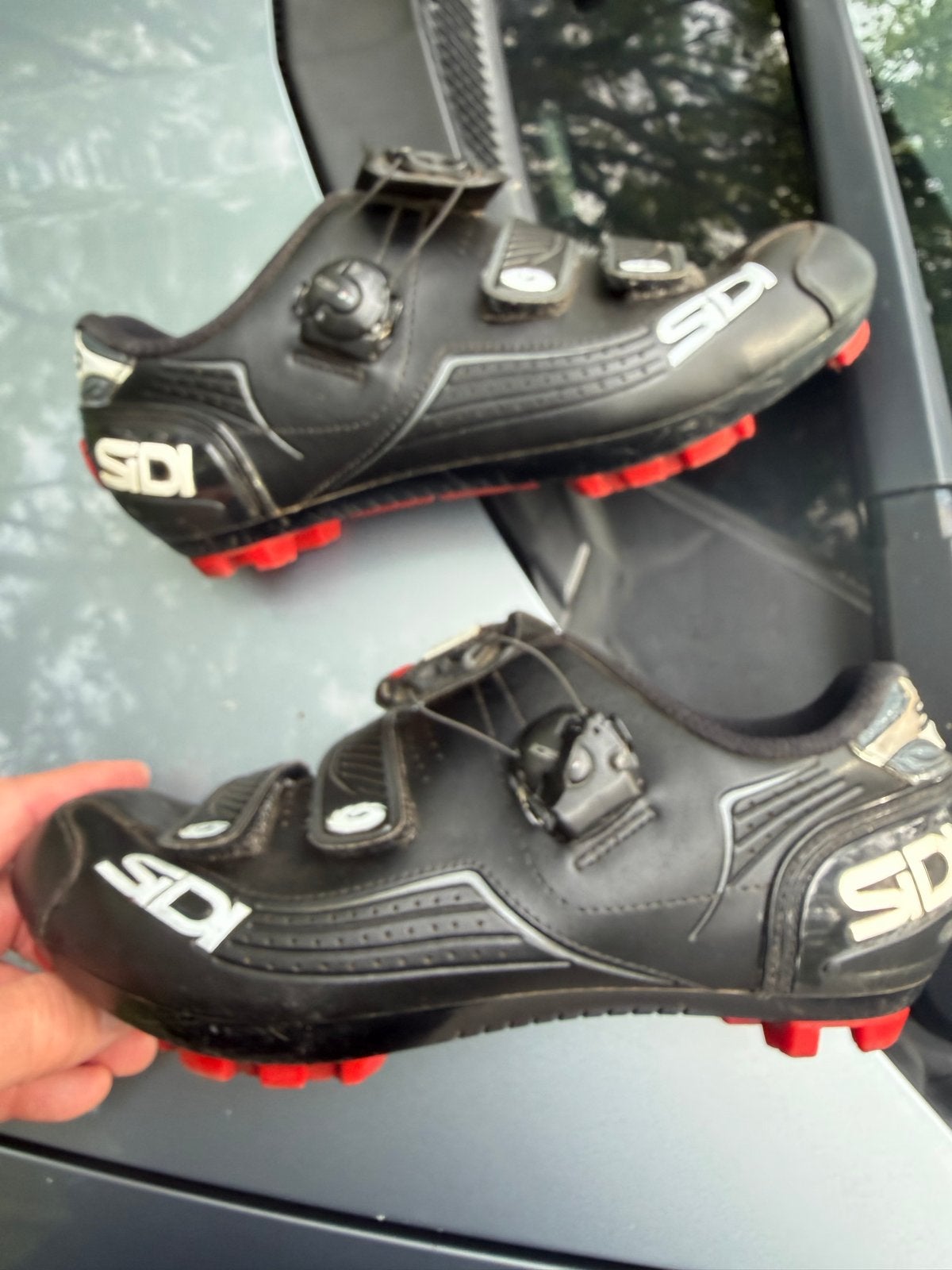 Sidi MTB Fietsschoenen - Zwart/Rood maat 43=42, Gebruikt, Heren, Schoenen, Overige maten