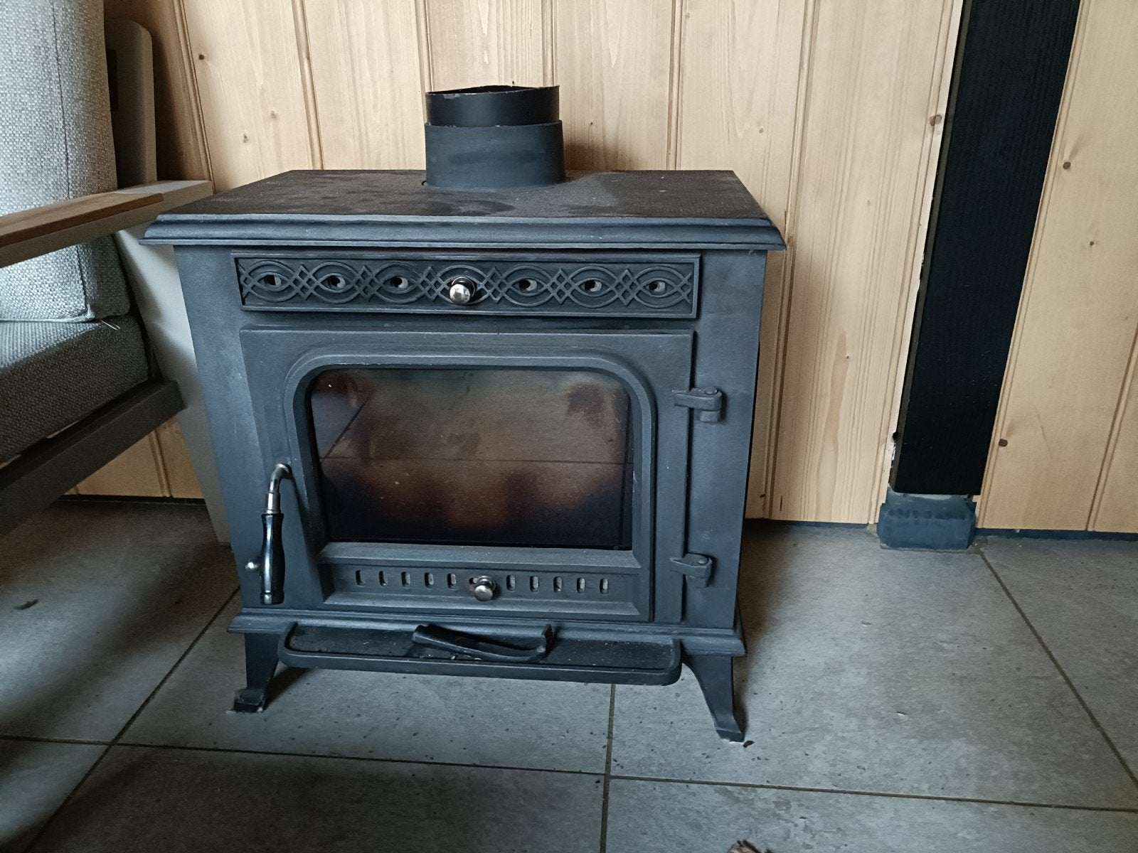 Te koop houtkachel zwart cast iron stove, Ophalen, Gebruikt, Hout, Houtkachel