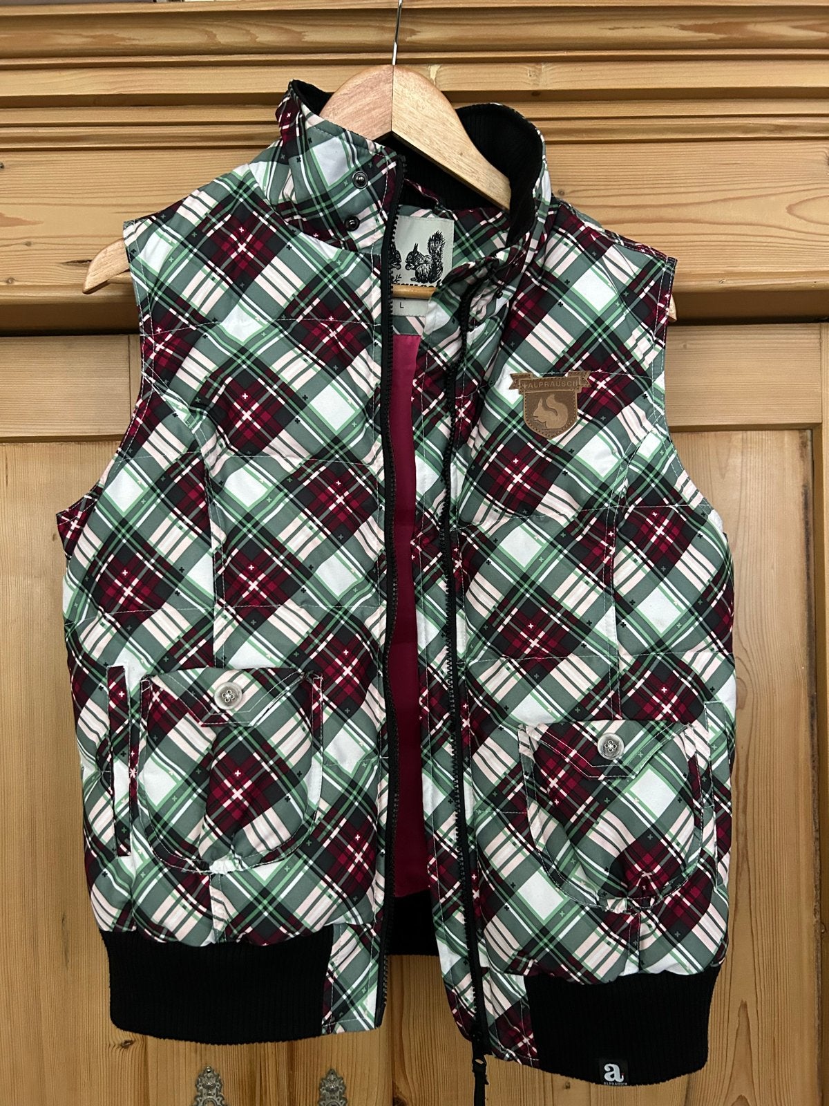 Alprausch geruite bodywarmer - Maat L, Ophalen of Verzenden, Zo goed als nieuw, Maat 42/44 (L), Meerkleurig